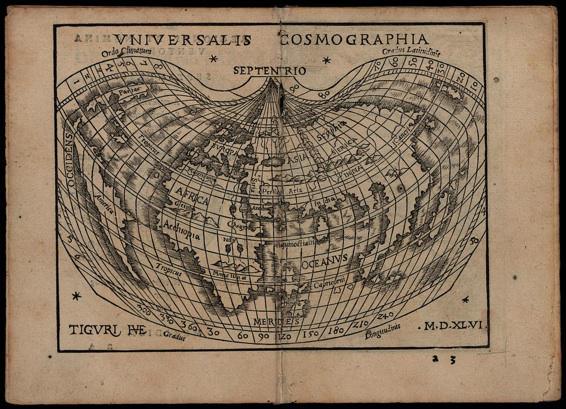 Johannes Honter . Rudimenta cosmographica. Zürich, Christoph Froschauer, 1548