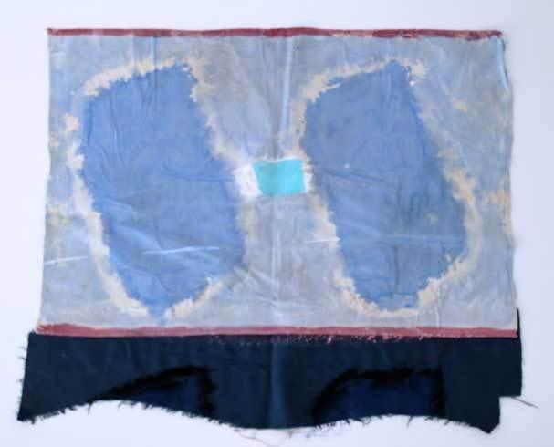 Claude VIALLAT Sans Titre, 2012 Acrylique sur raboutage 61 x 77 cm Courtesy Galerie Catherine Issert