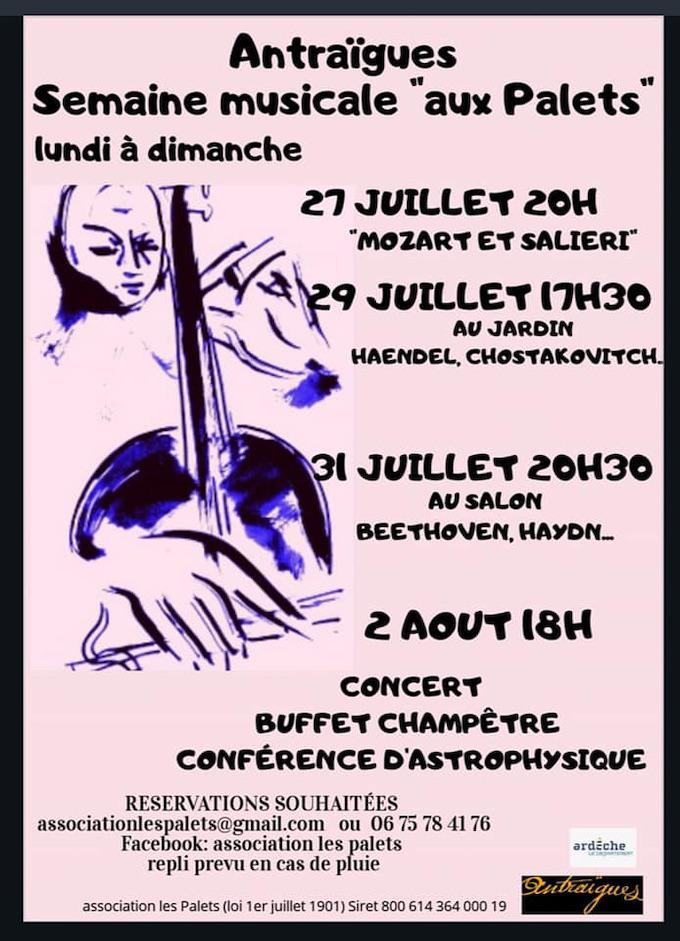 Ardèche. Festival Les Palets à Antraigues sur Volane jusqu'au 2 août 2020