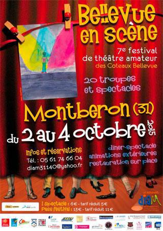 Le Festival Bellevue en scène met le théâtre amateur à l’honneur pour la 7e édition à Montberon (Haute-Garonne) du 2 au 4 octobre 2015