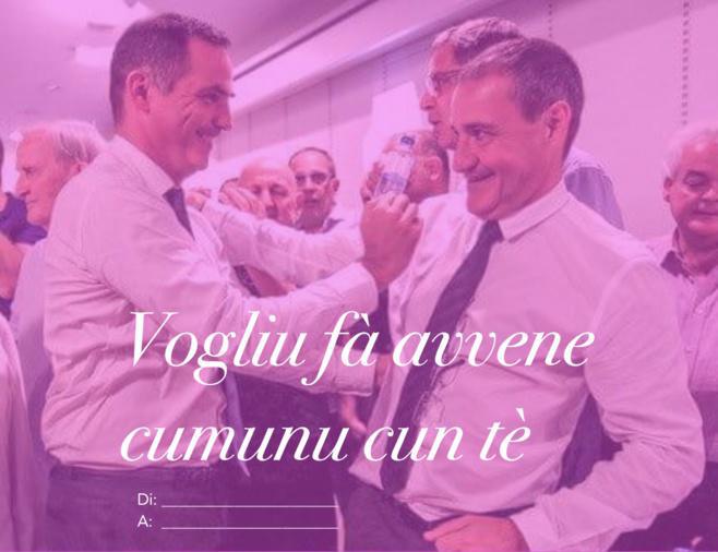 Per San Valentinu, manda a to cartulina d'amore pulitica Per San Valentinu, manda a to cartulina d'amore pulitica