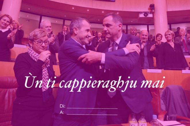Per San Valentinu, manda a to cartulina d'amore pulitica Per San Valentinu, manda a to cartulina d'amore pulitica