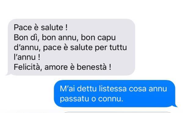 Chì missaghju d'auguri mandà per capu d'annu ?