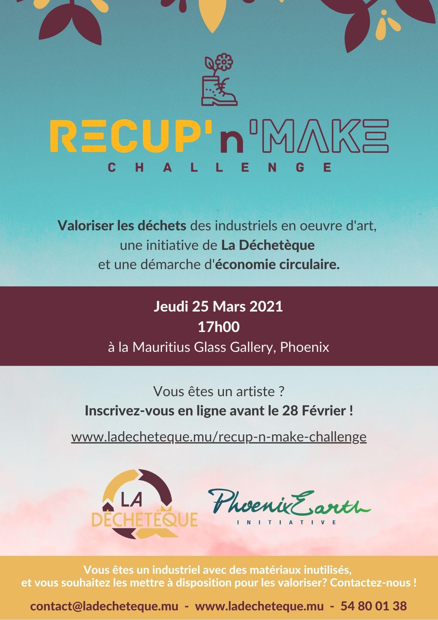 The Recup N Make Challenge An Initiative By La Decheteque