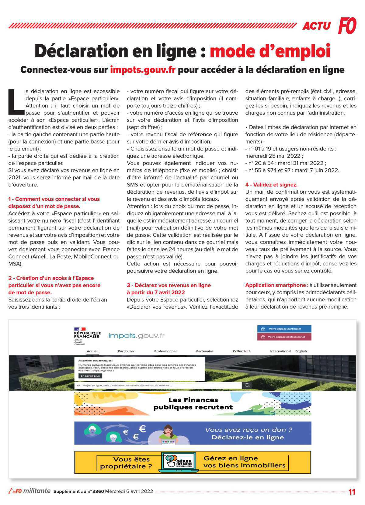 N'oubliez pas votre déclaration d'impots ! N'oubliez pas votre déclaration d'impots !