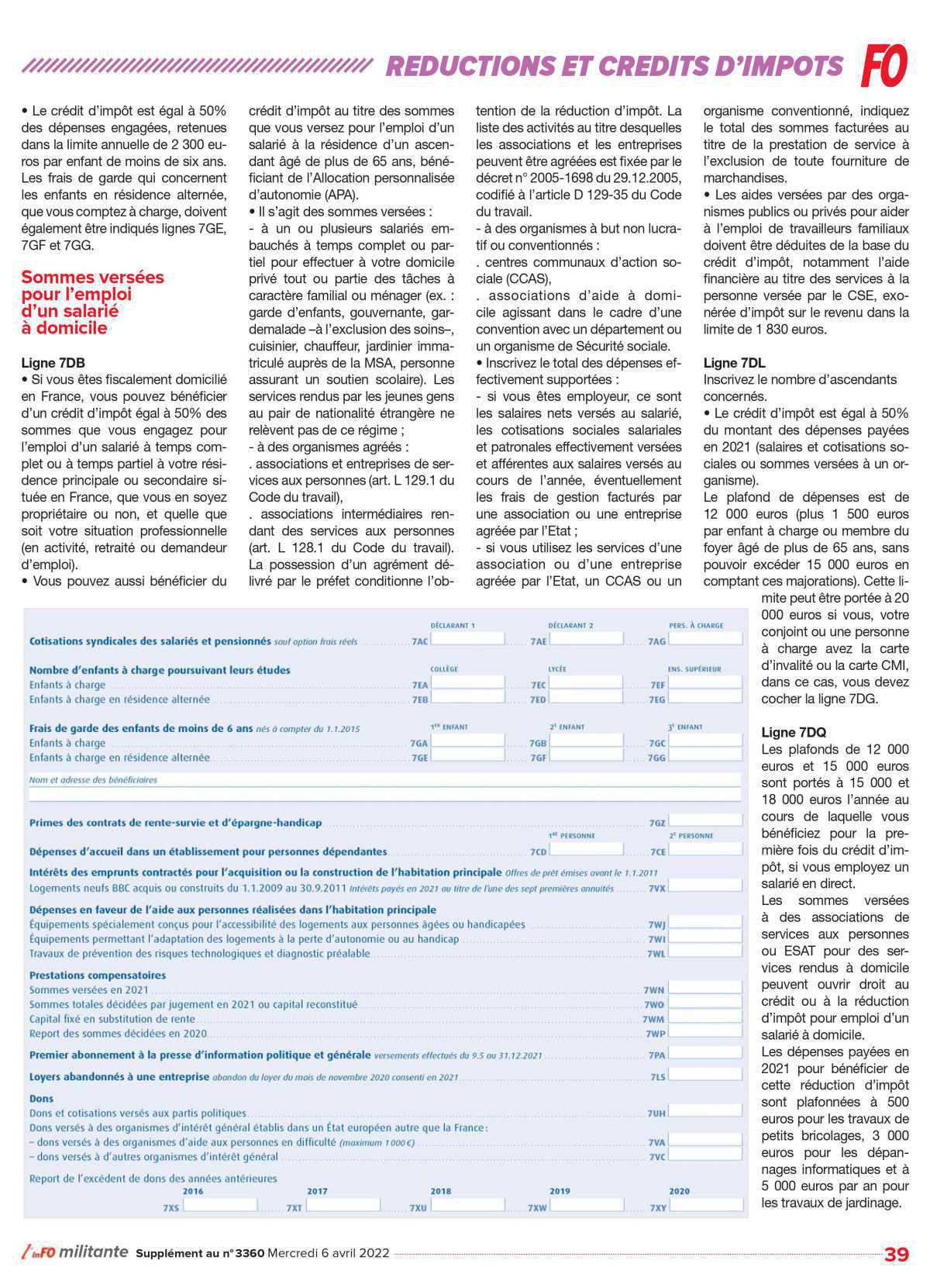 N'oubliez pas votre déclaration d'impots ! N'oubliez pas votre déclaration d'impots !