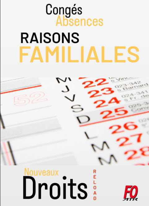 Une semaine, une info RELOAD (FR/EN): Congés Absences pour raisons familiales Une semaine, une info RELOAD (FR/EN): Congés Absences pour raisons familiales