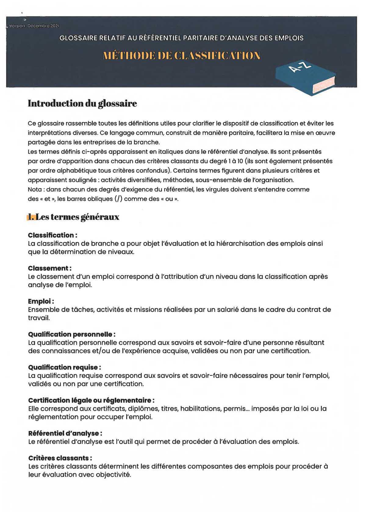 Une semaine, une inFO : Classification : VOS OUTILS ! Une semaine, une inFO : Classification : VOS OUTILS !