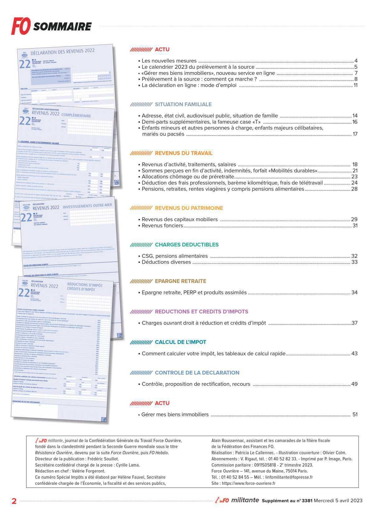 Spécial impôts 2023 Spécial impôts 2023