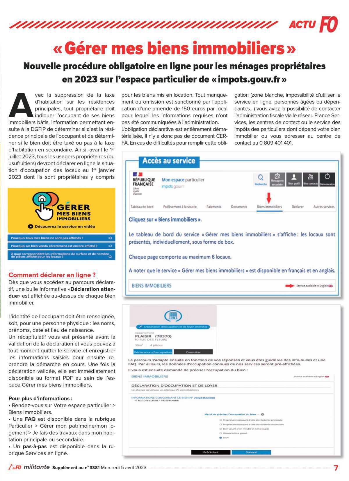 Spécial impôts 2023 Spécial impôts 2023