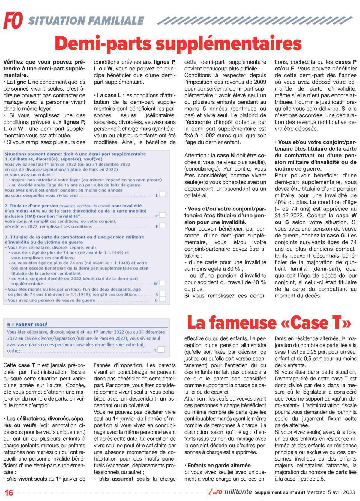 Spécial impôts 2023 Spécial impôts 2023