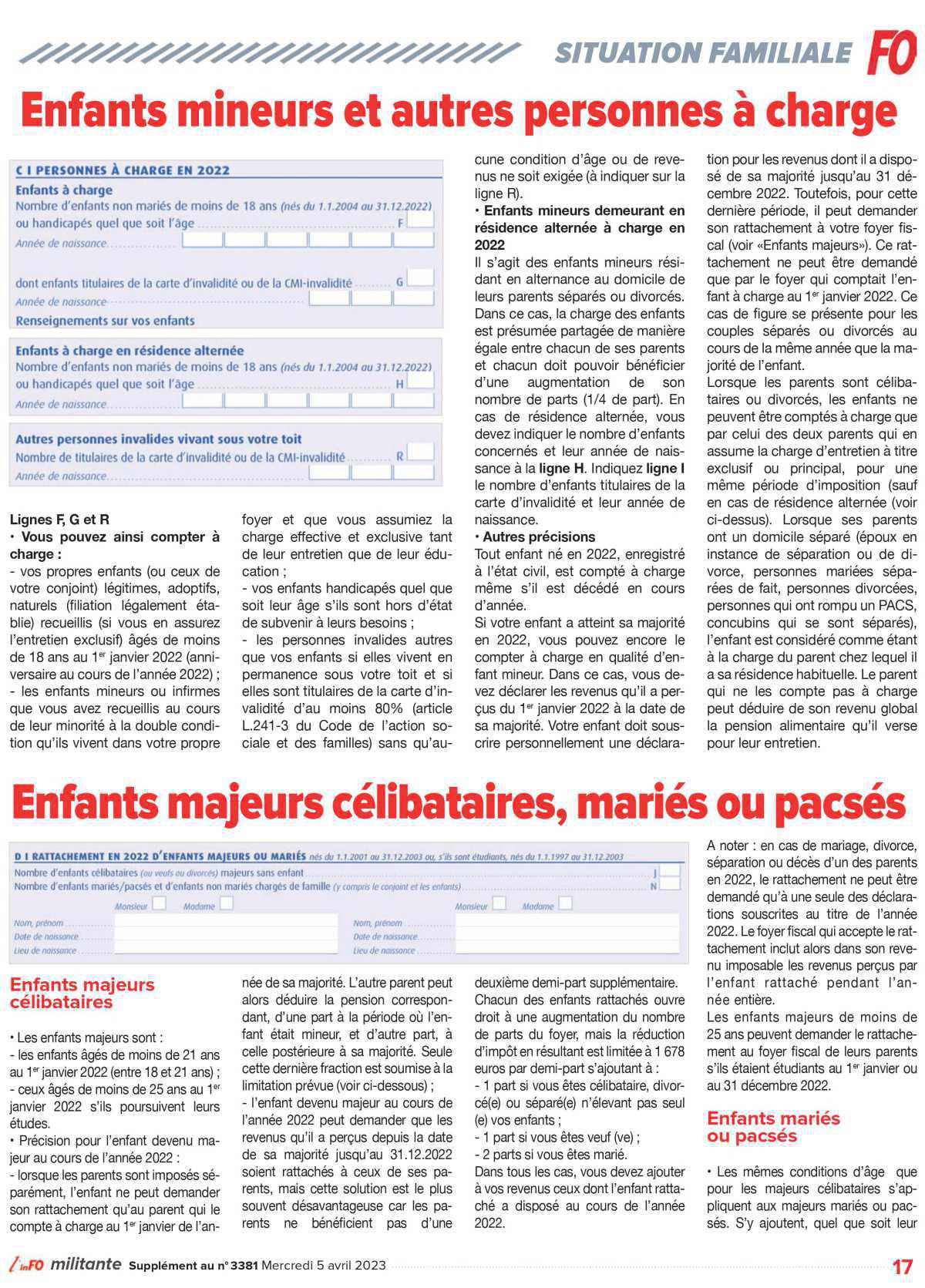 Spécial impôts 2023 Spécial impôts 2023