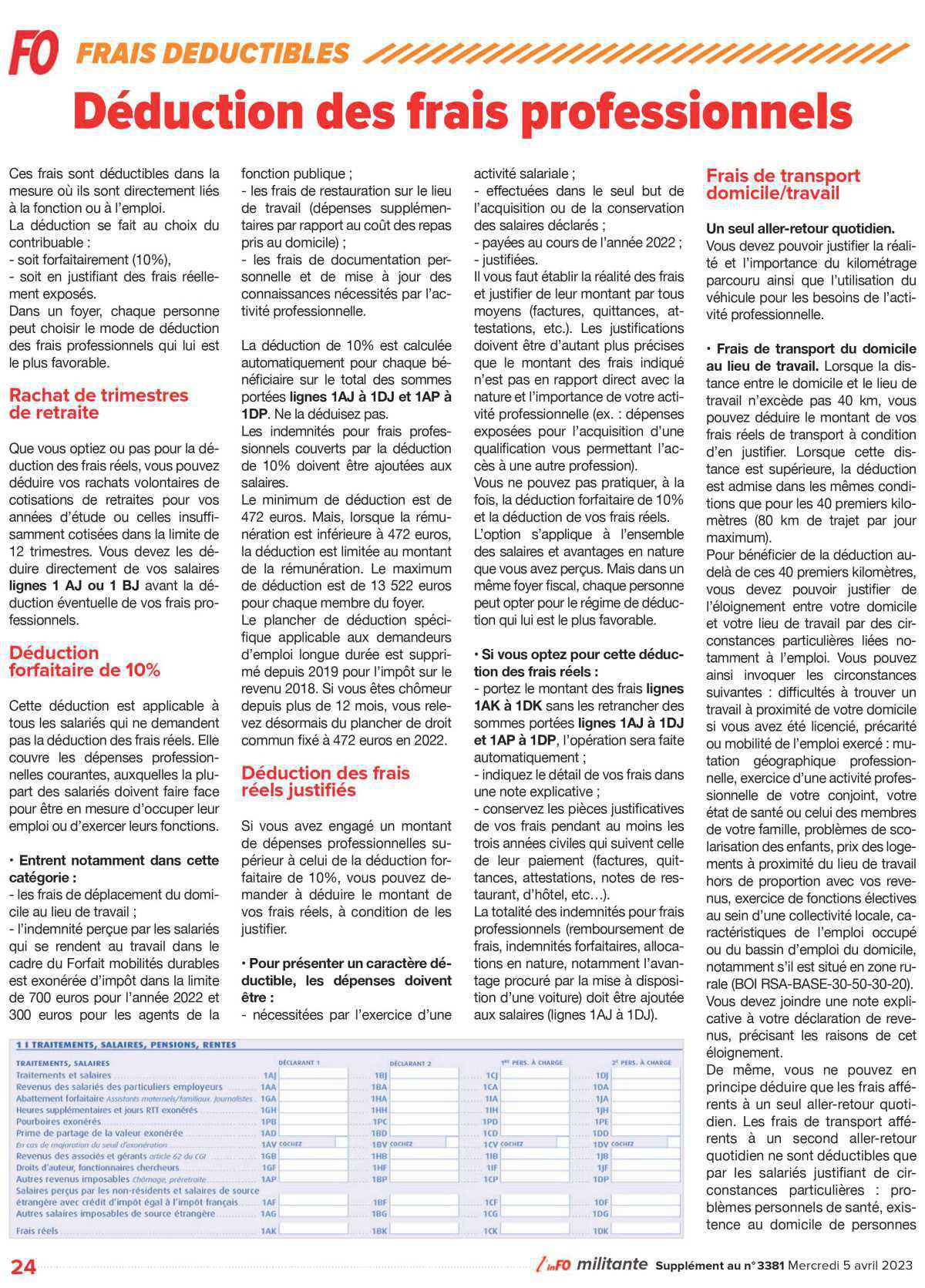 Spécial impôts 2023 Spécial impôts 2023
