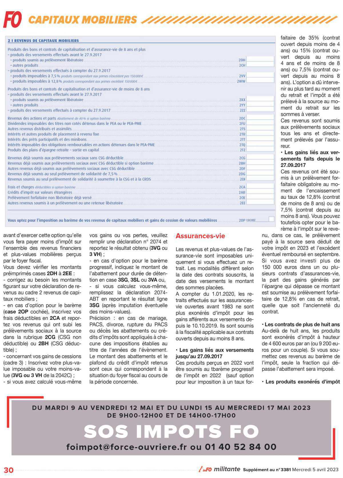 Spécial impôts 2023 Spécial impôts 2023