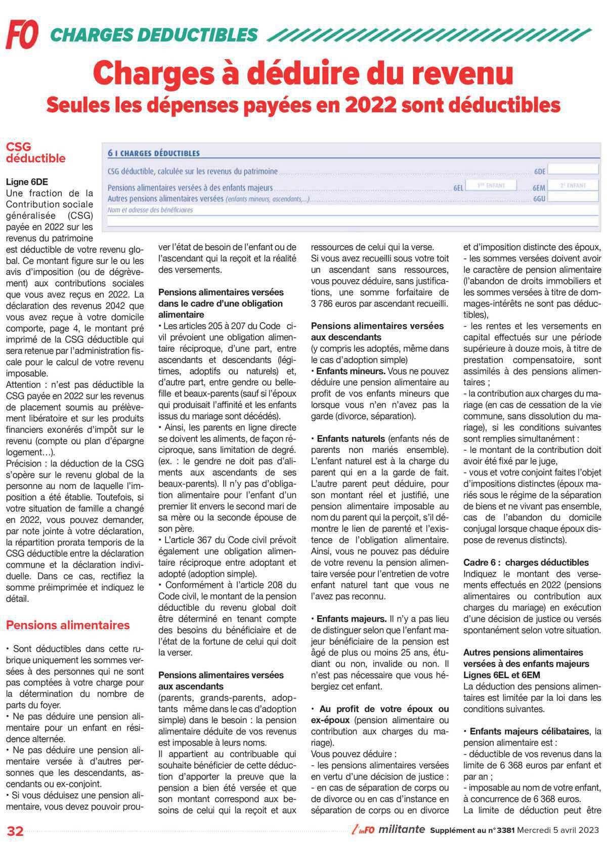 Spécial impôts 2023 Spécial impôts 2023