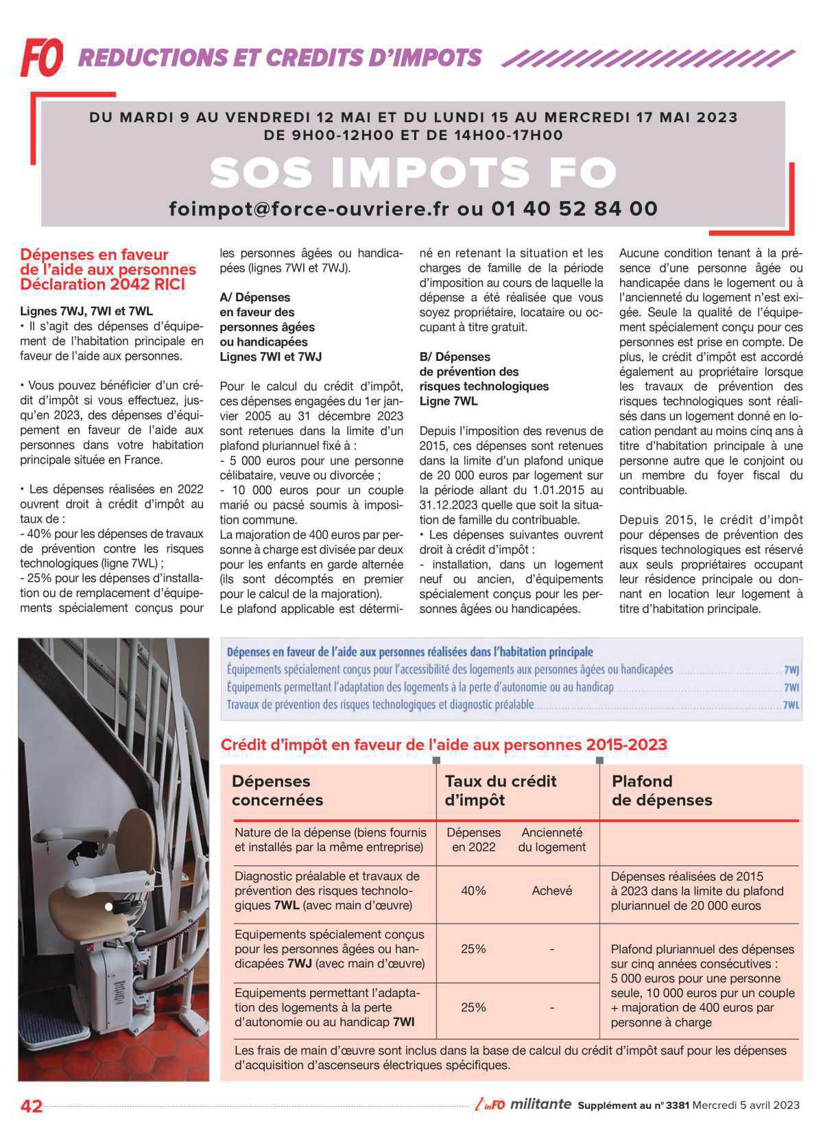 Spécial impôts 2023 Spécial impôts 2023