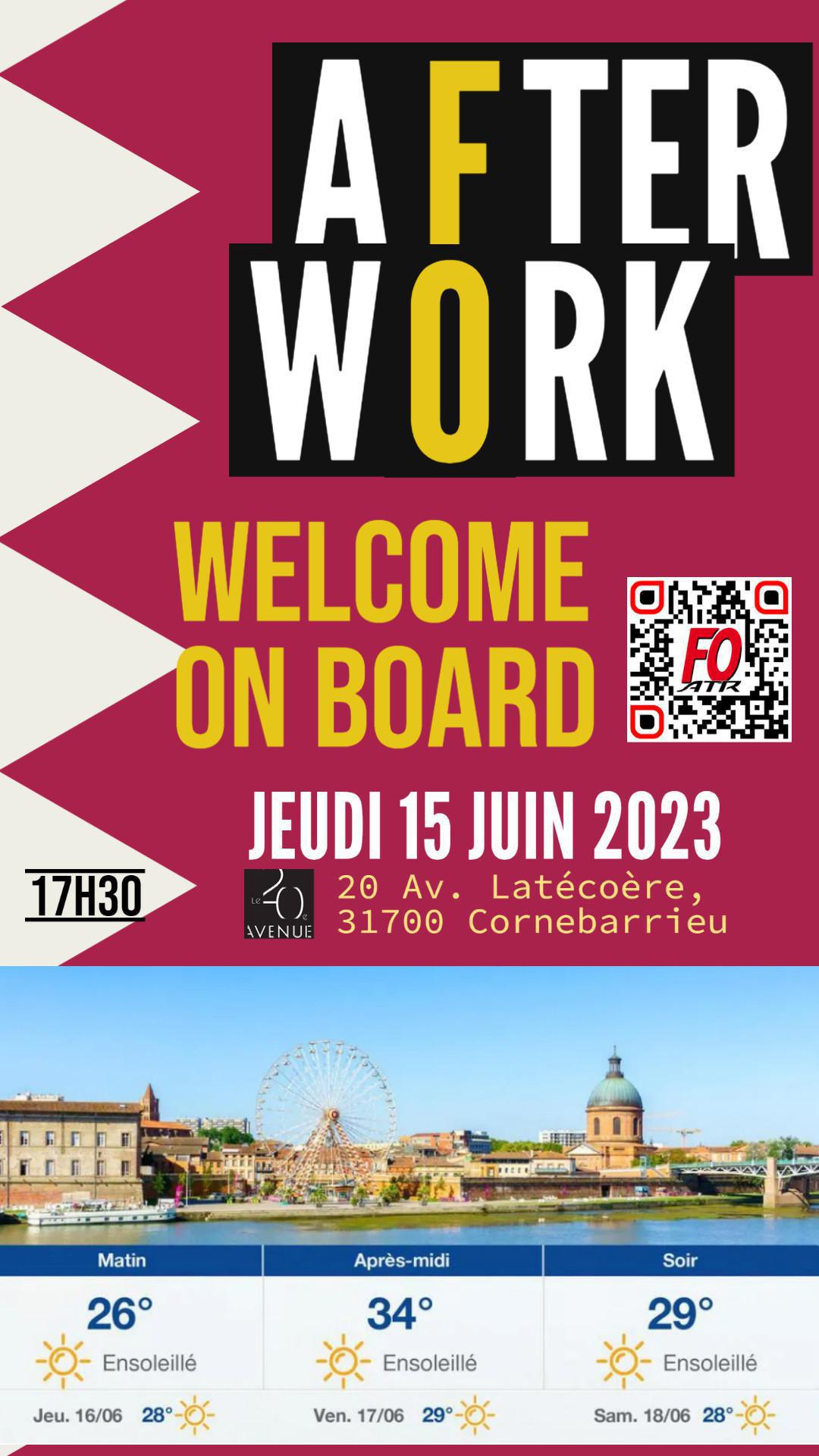 AFTERWORK FO : le soleil sera au rendez-vous ce soir !