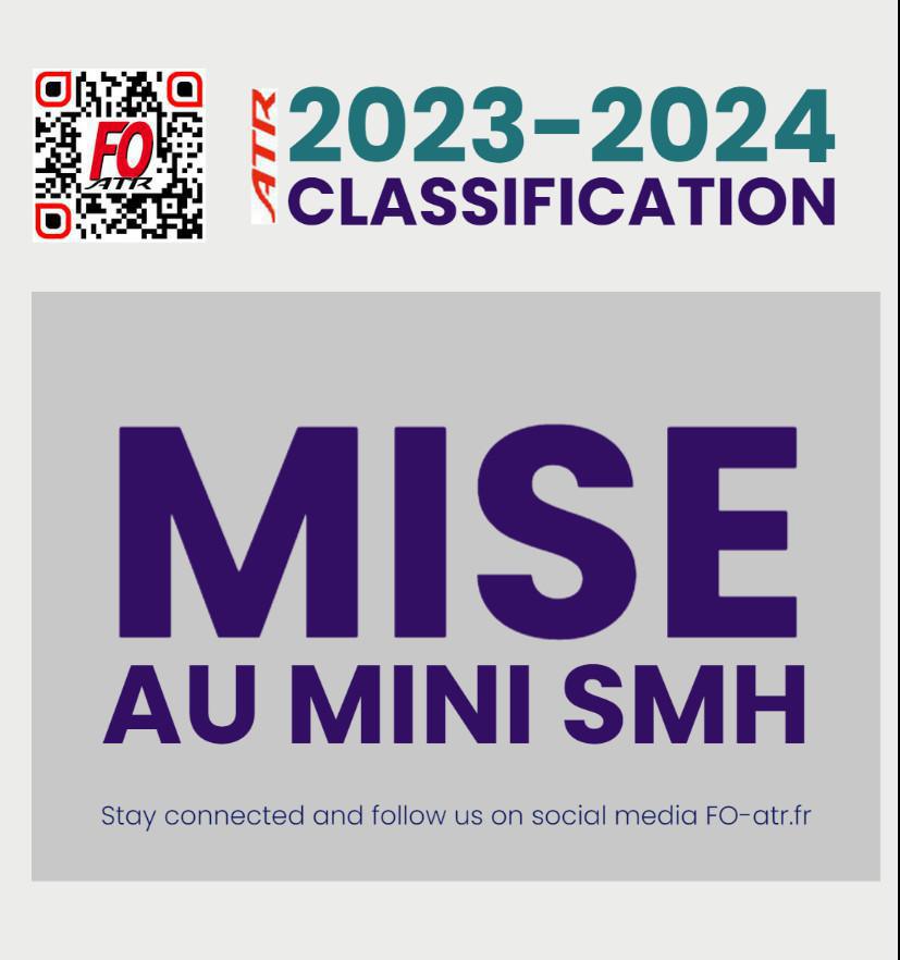 Classification : Mise au mini SMH, les étapes