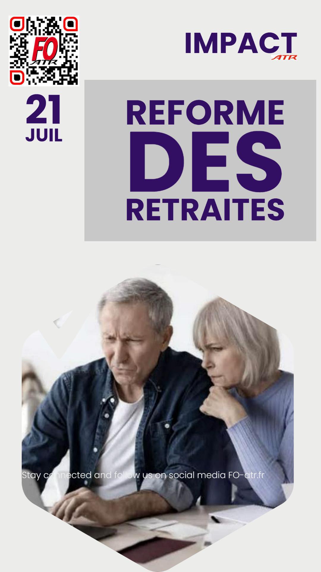 Impact réforme des retraites : situation d'urgence