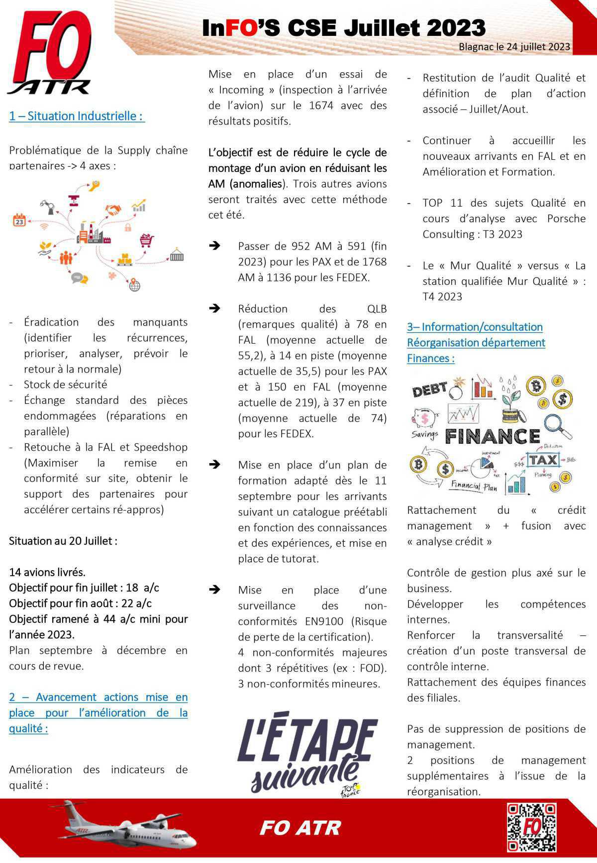 InFO's : Synthèse CSE juillet 2023