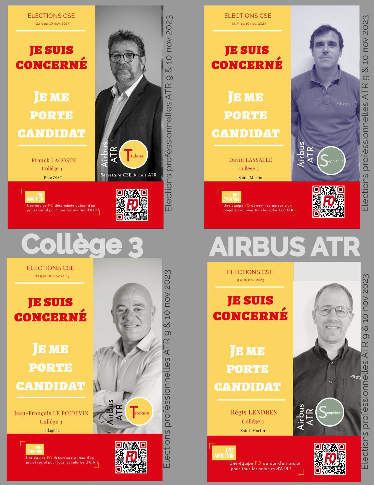 J-3 : Airbus ATR, vos candidat(e)s FO (collège 2 & 3)