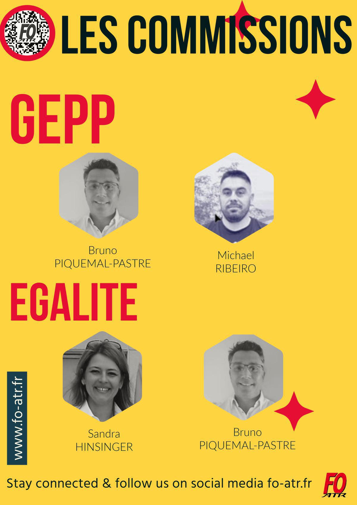 Vos élu(e)s FO au CSE GIE ATR & dans les commissions Vos élu(e)s FO au CSE GIE ATR & dans les commissions