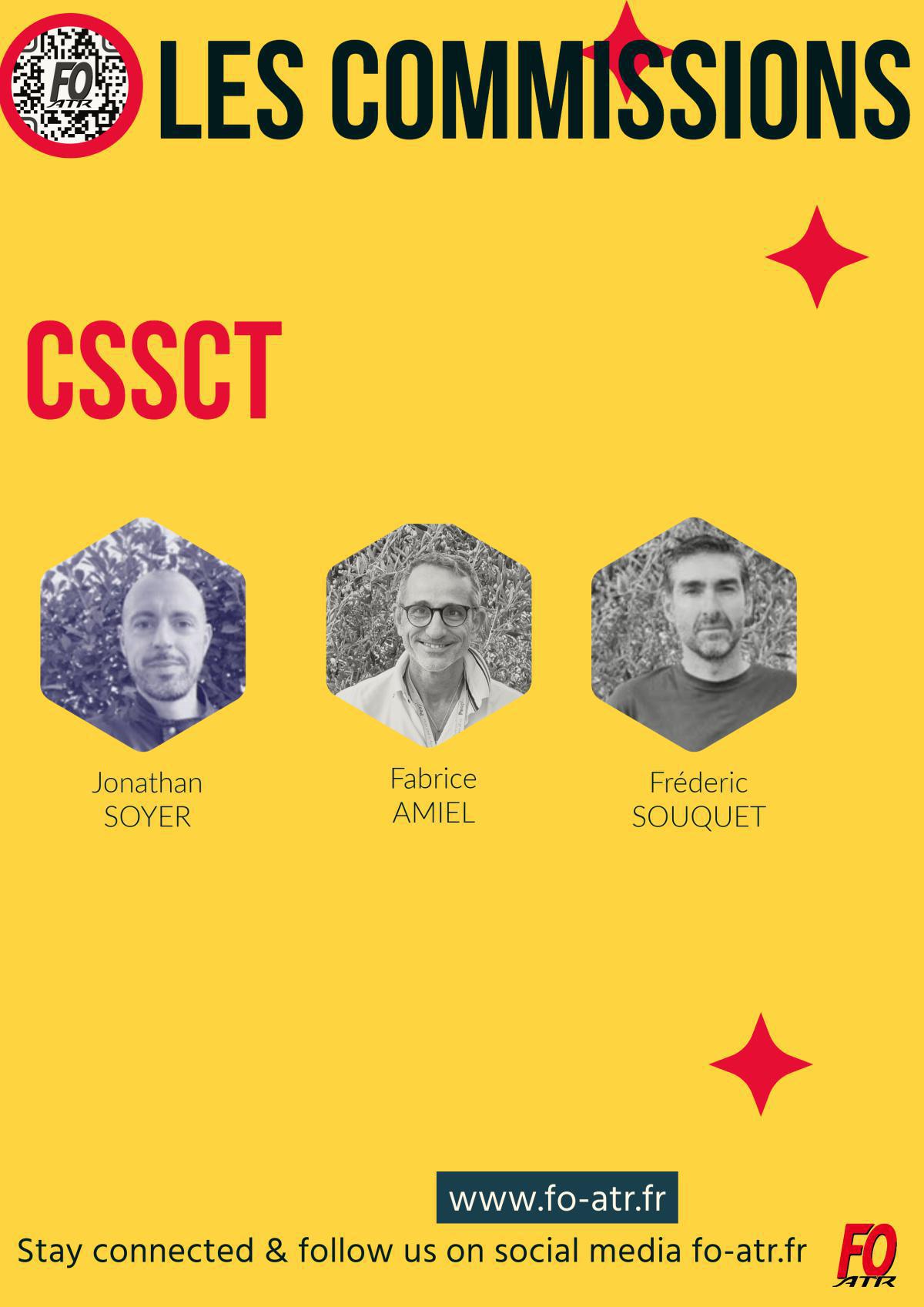 Vos élu(e)s FO au CSE GIE ATR & dans les commissions Vos élu(e)s FO au CSE GIE ATR & dans les commissions