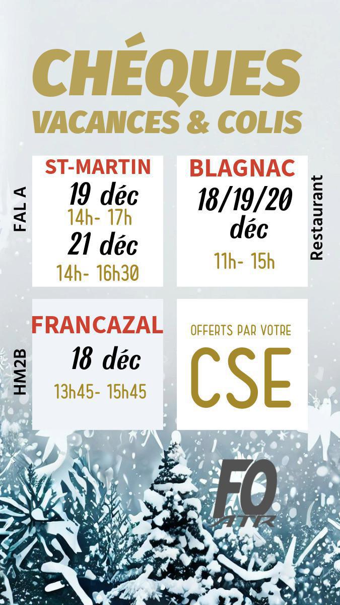 Bientôt les fêtes, colis et chèques vacances ! Bientôt les fêtes, colis et chèques vacances !