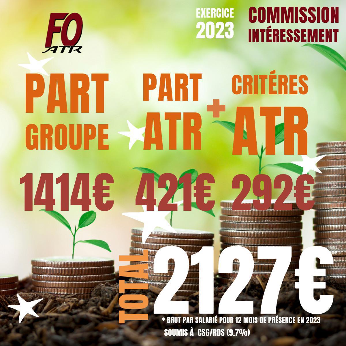 commission intéressement (exercice 2023) résultats commission intéressement (exercice 2023) résultats