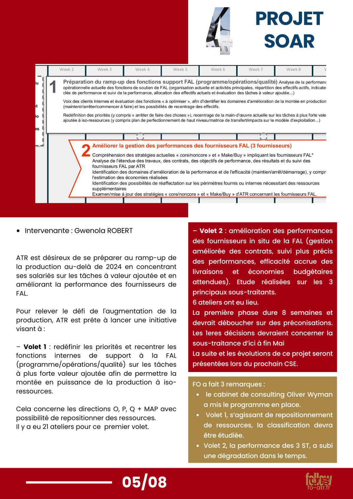 inFO's CSE : Synthèse mai 2024