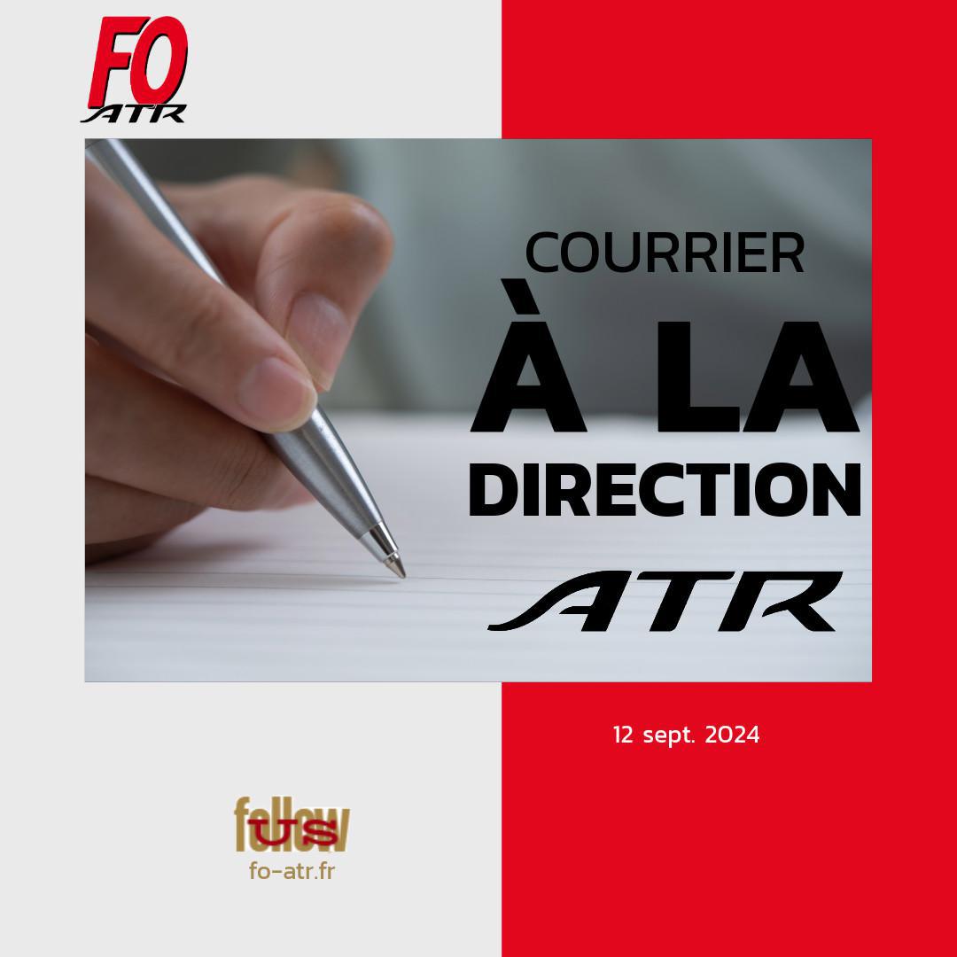 Courrier à la direction d'ATR