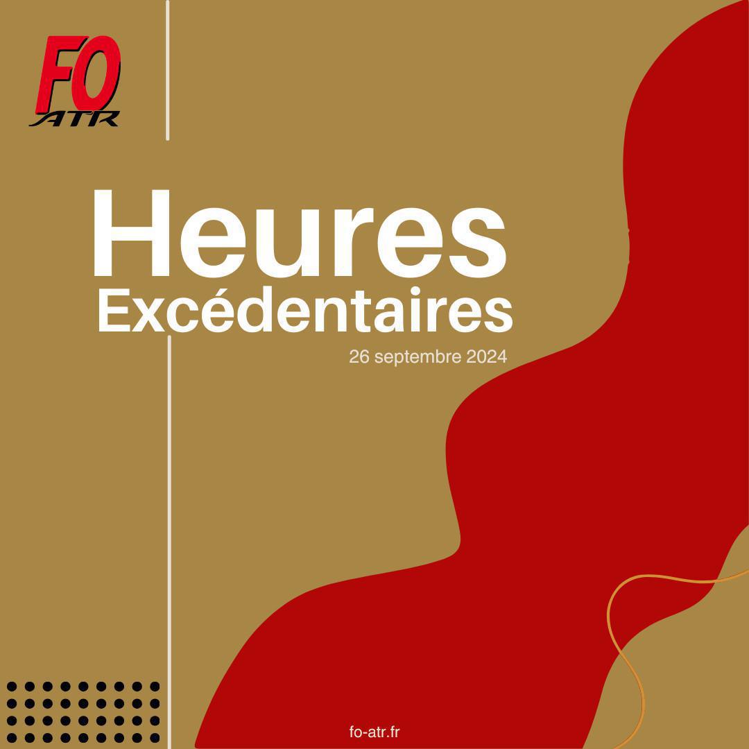 Heures excédentaires, FO signe l'accord sur la prime d'engagement ! Heures excédentaires, FO signe l'accord sur la prime d'engagement !