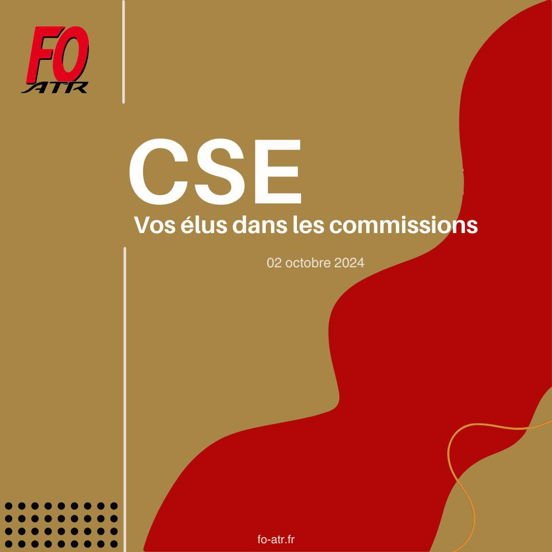 Vos élus FO dans les commissions CSE.