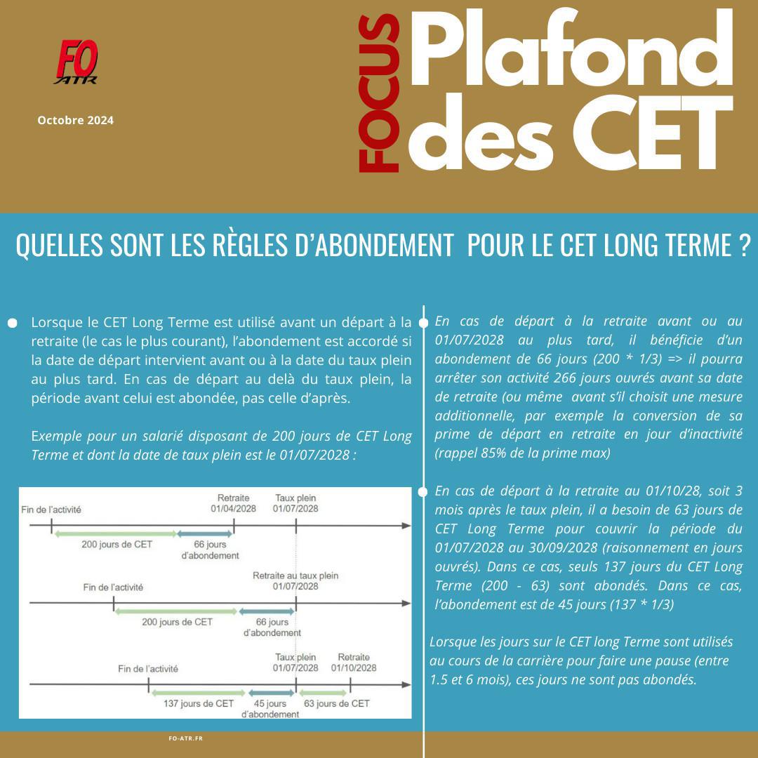 FOCUS : plafond des CET