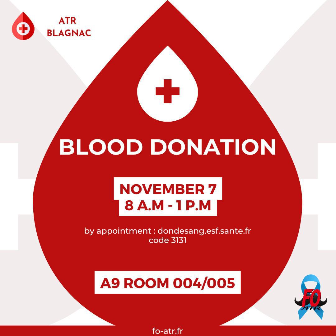 BLAGNAC : Don du sang / Blood donation