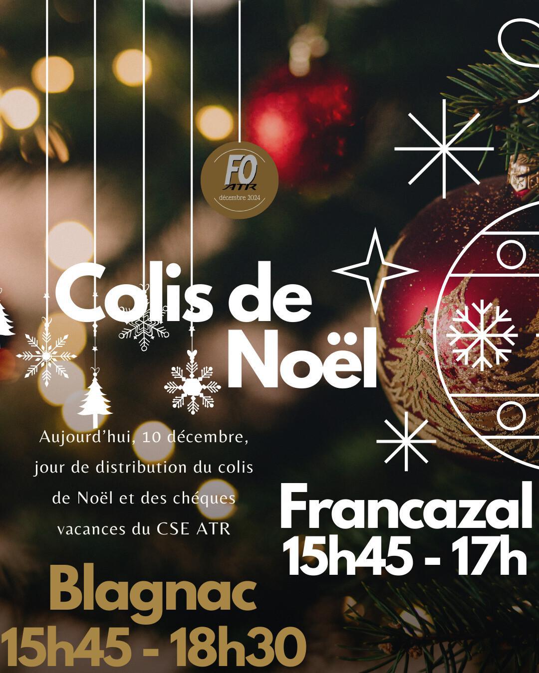 Colis de Noël, c'est aujourd'hui !