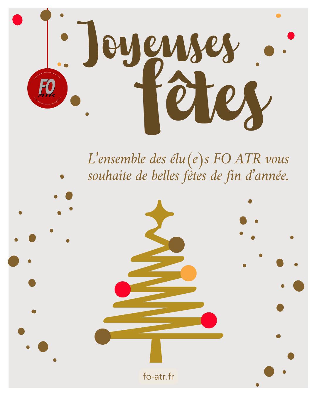 Bonnes fêtes de fin d'année !