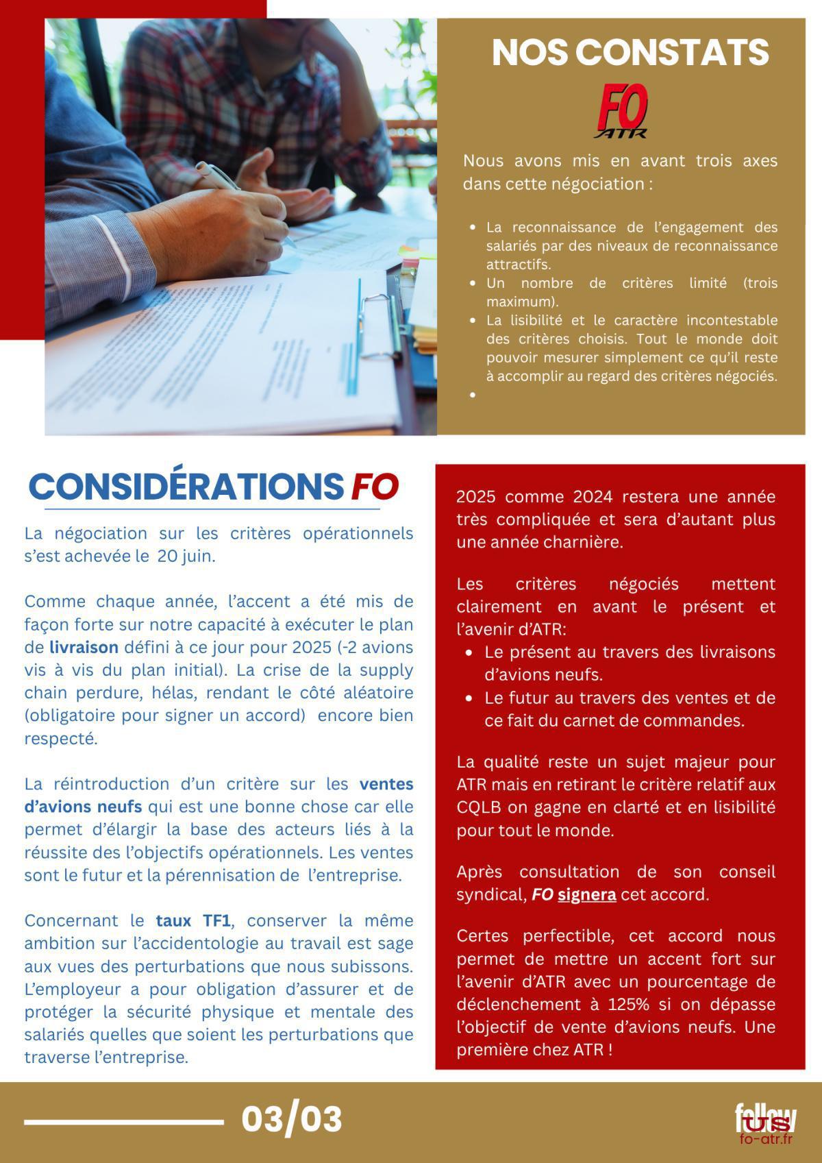 Critères Opérationnels 2025