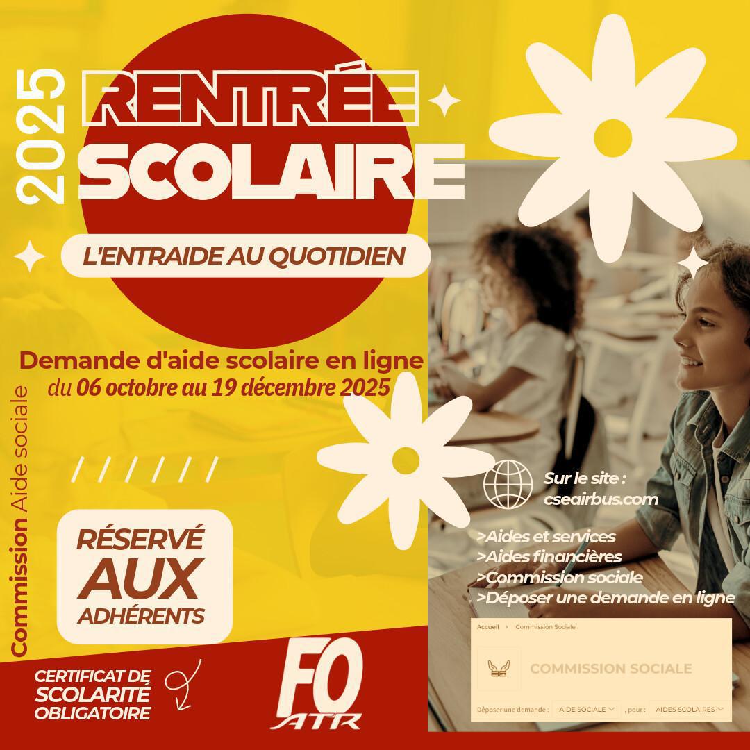 Rentrée scolaire 2025 : ENTRAIDE, pensez-y!