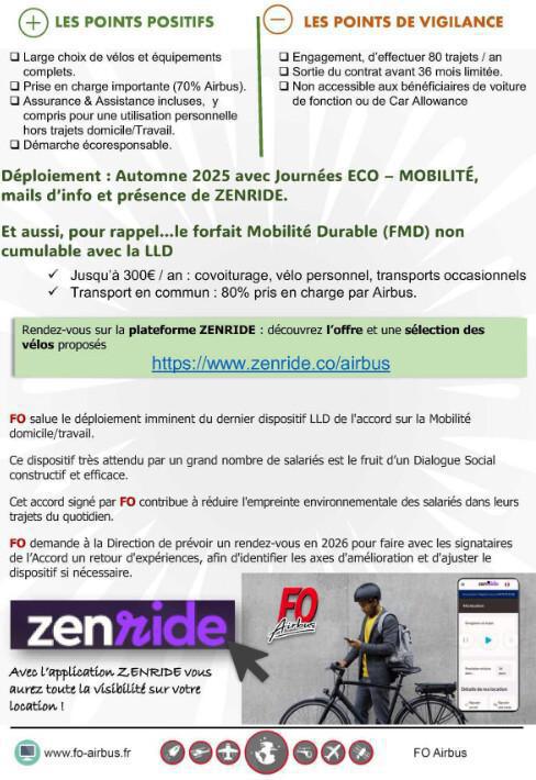 Dispositif Location Longue Durée de vélo dans le groupe Airbus
