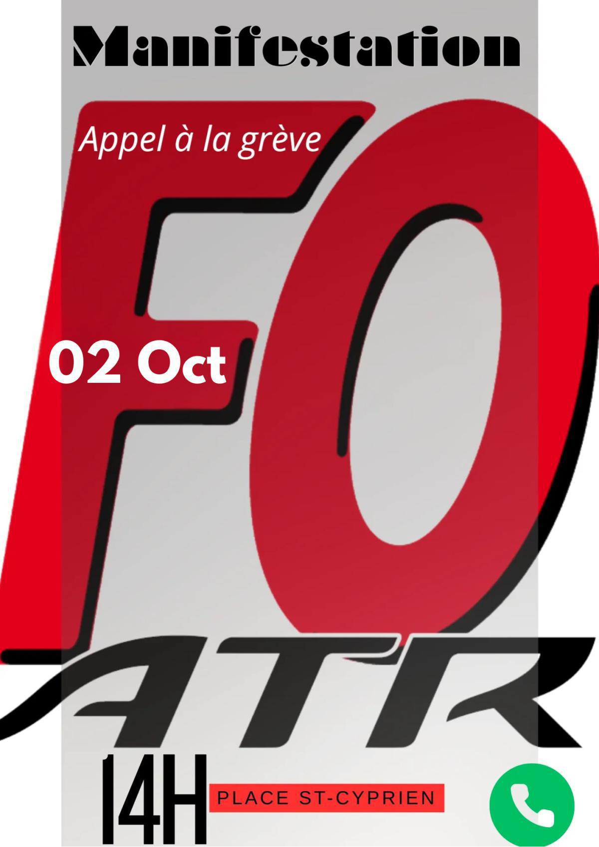 Appel à la manifestation du 02 Octobre 2025