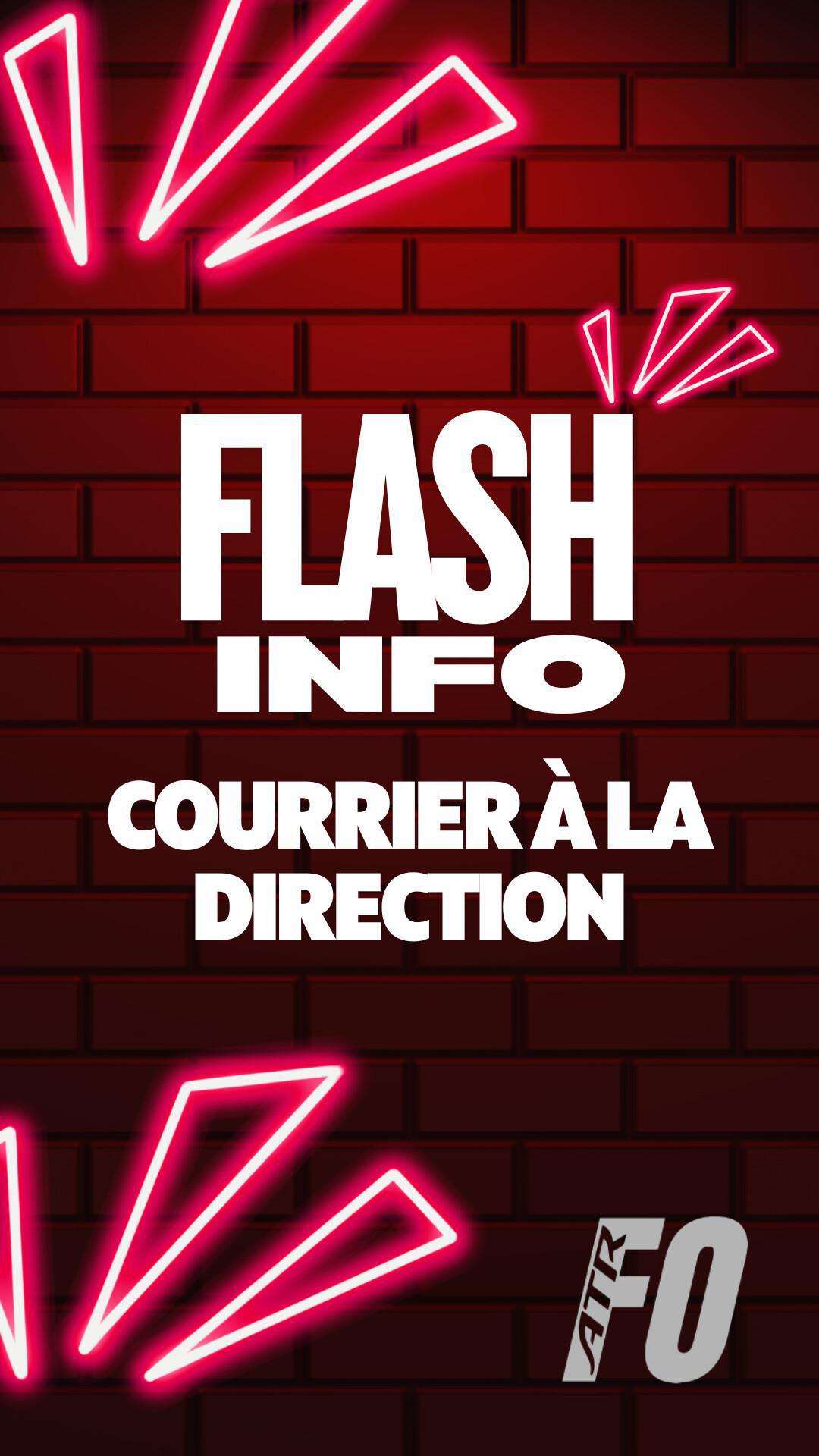 Flash inFO : Courrier à la direction d'ATR