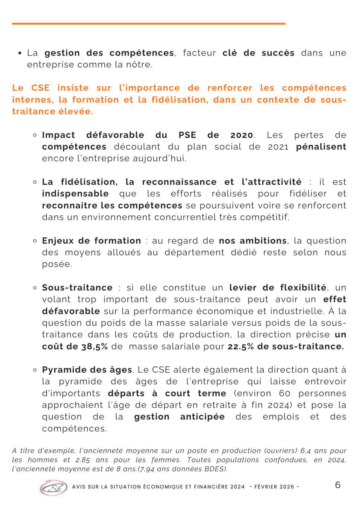 Déclaration intersyndicale Expertise Economique et financière 2024 et avis de la commission économique d'ATR.