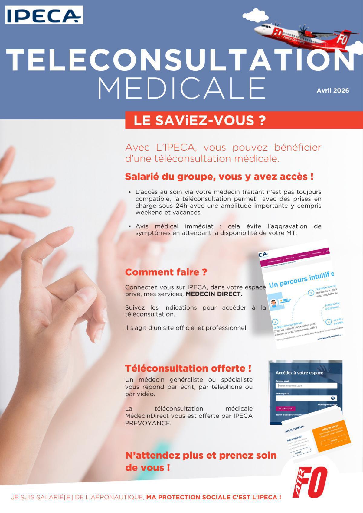 Le saviez-vous? Téléconsultation médicale via l'IPECA