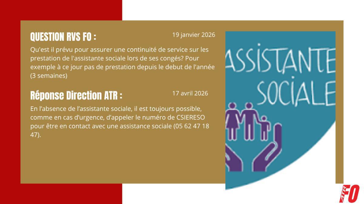 Les réponses à vos questions RVS FO, T1 2026