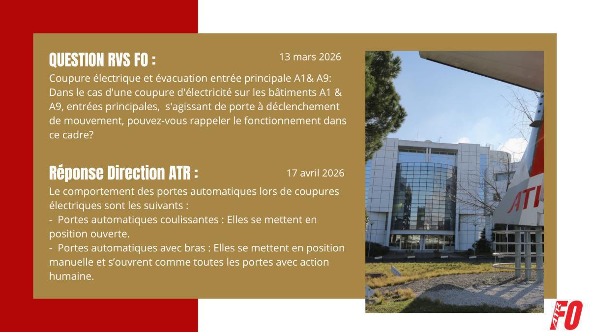 Les réponses à vos questions RVS FO, T1 2026