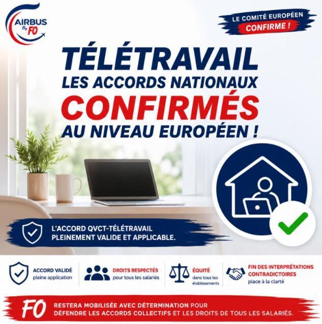 Télétravail : les accords nationaux confirmés au niveau Européen !