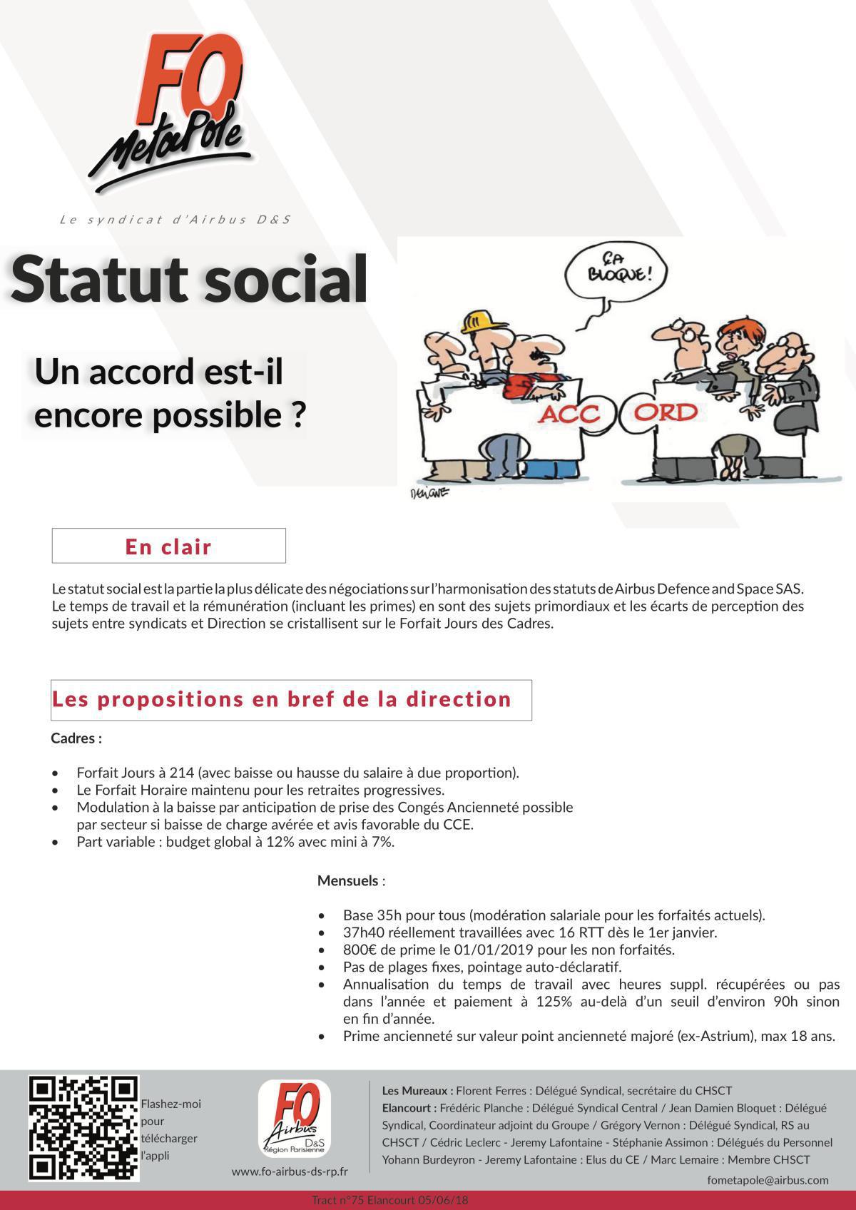 Un accord Statut Social est-il encore négociable chez Airbus DS ? Un accord Statut Social est-il encore négociable chez Airbus DS ?