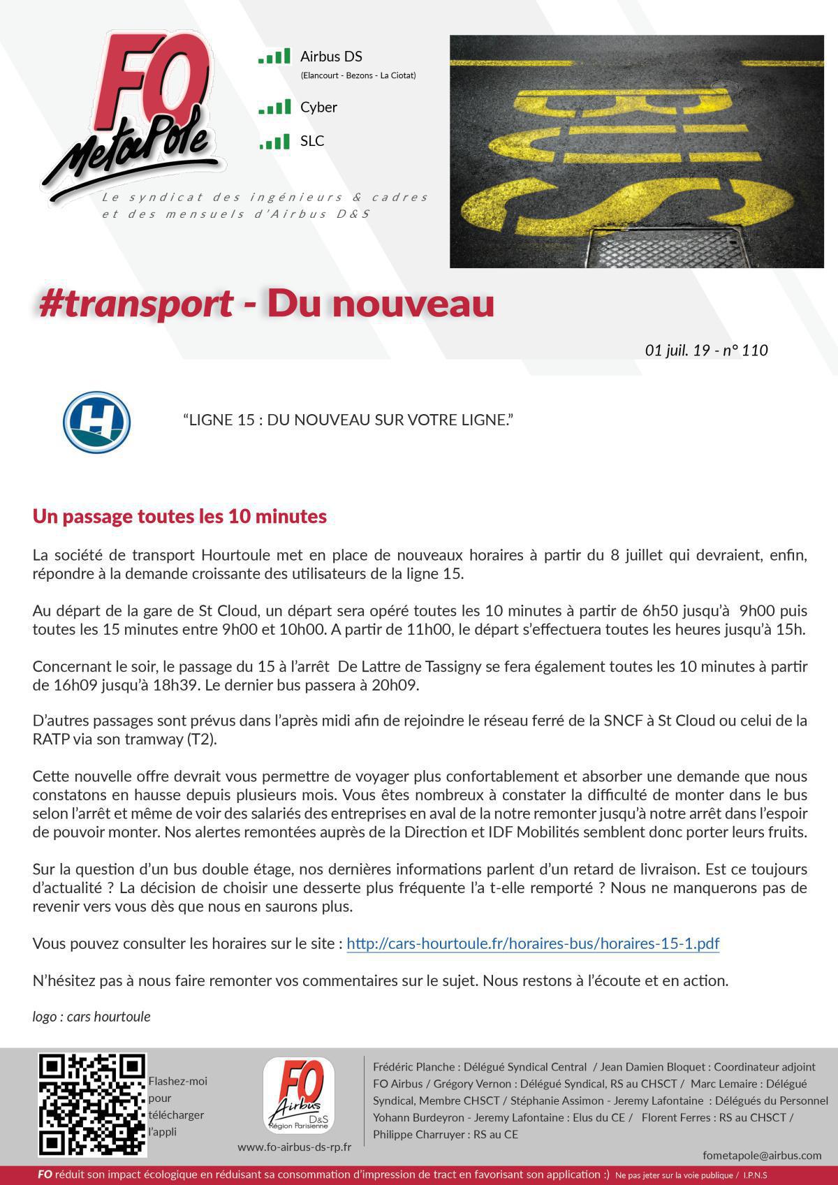 #transport Ligne 15 - bonnes nouvelles #transport Ligne 15 - bonnes nouvelles