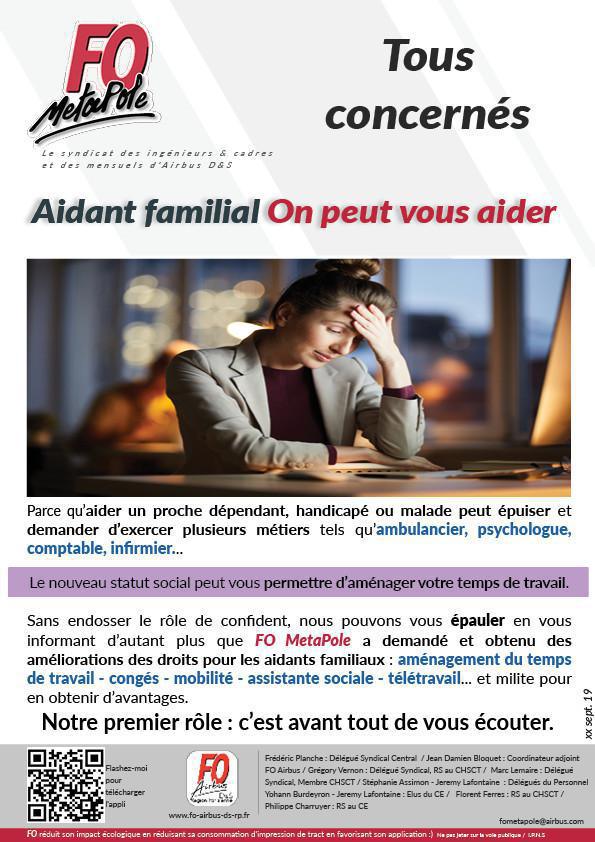 Aidant familial : On peut vous aider Aidant familial : On peut vous aider